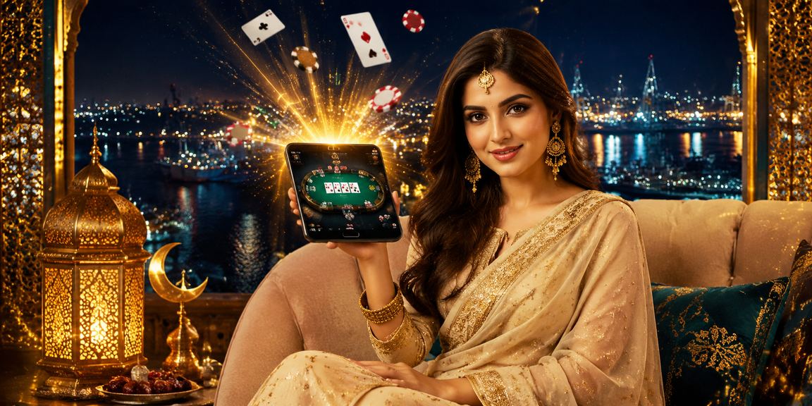 চট্টগ্রামে উৎসবের আমেজে মোবাইলে অনলাইন স্পোর্টস গেম উপভোগ করছেন একজন ব্যবহারকারী